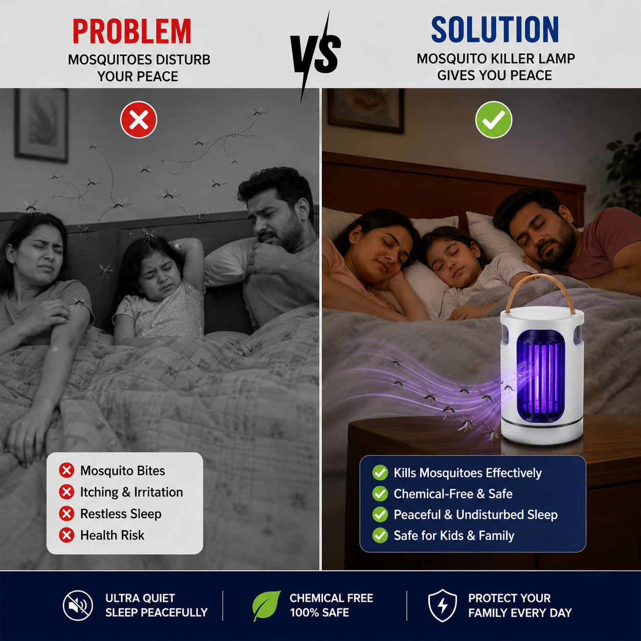 ⚡ 50% OFF Today – Portable Mosquito Killer Lamp
